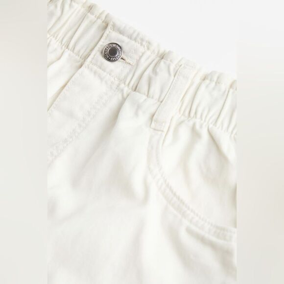 H&M EUC High Waist Pull On Short Size M Medium White Excellent Condition - Picture 7 of 9